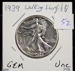 1939 Walking Half Dollar UNC