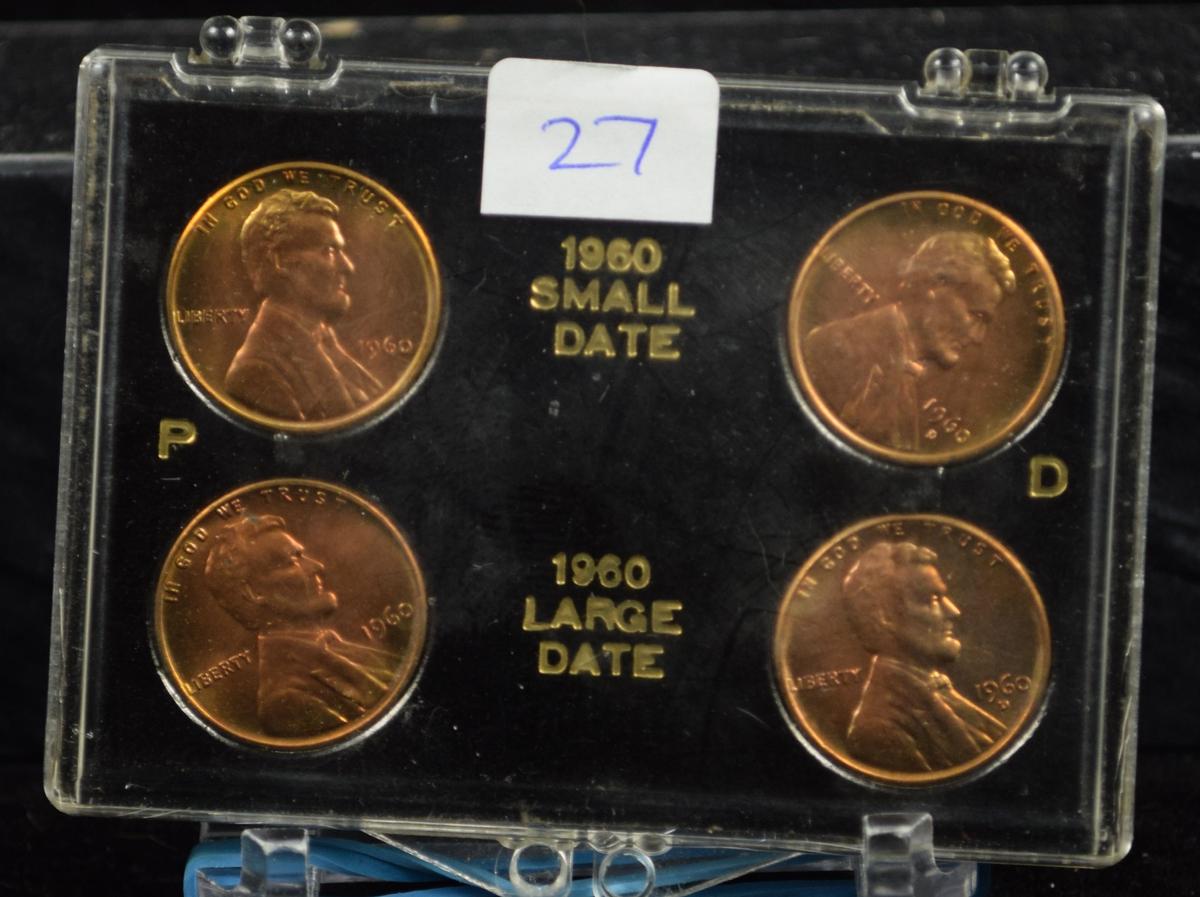 1960 P/D Memorial Lincoln Set sm/LG dates