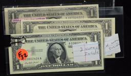 7 $1 Blue Seal Silver Certificates F32