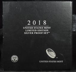 2018 US Mint Silver Proof Set Limited