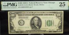 $100 1928A FRSN Chicago G00854382 PMG25 VF