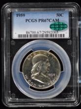 1959 Proof Franklin Half Dollar PCGS PR-67 CAM CAC