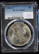 1883-O Morgan Dollar PCGS MS-63