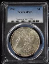 1886 Morgan Dollar PCGS MS-63