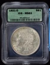 1921-D Morgan Dollar ICG MS-63