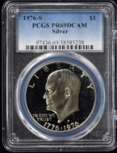 1976-S Ike Dollar PCGS PR-69 DCAM