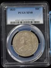 1833 Bust Half Dollar PCGS XF-40