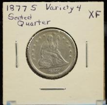 1877-S Liberty Seated Quarter MS65