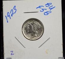 1923 Mercury Dime FSB