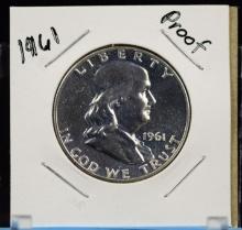 1961 Proof Franklin Half Dollar  GEM BU