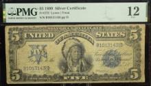 $5 1899 Silver Certificate Chief B10131436 PMG12 Fine