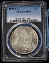 1891-CC Morgan Dollar PCGS MS-64