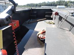 16' Flat Bottom Barge – EZ Load Trailer – Yamaha 90 Fuel Injected 4-Stroke