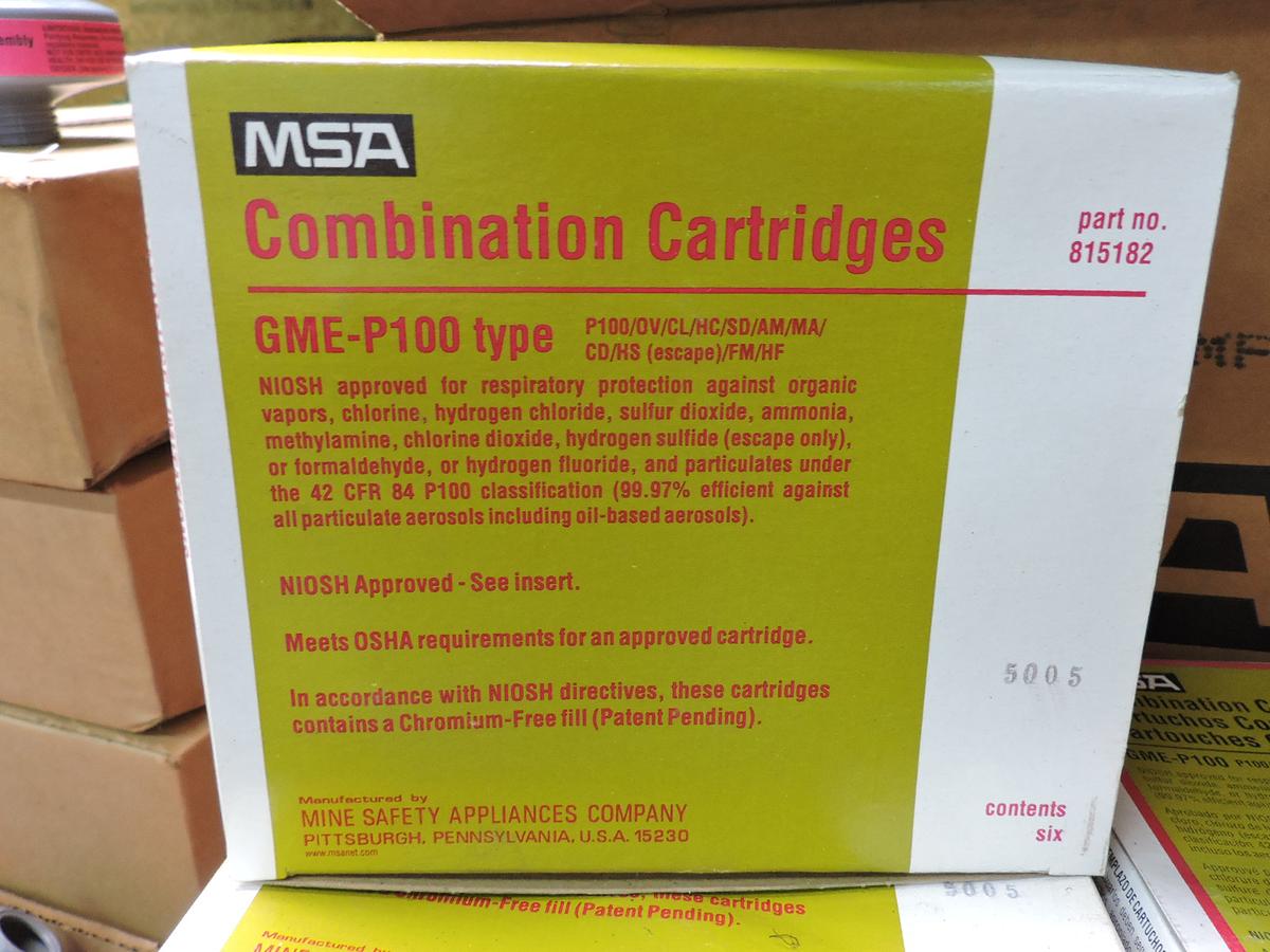 THREE (3) cases of MSA Combination Cartridges Approx 48 per case