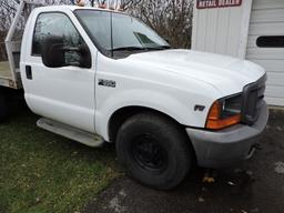 2000 Ford F350 XL Regular Cab Flatbed Pickup - Low Miles