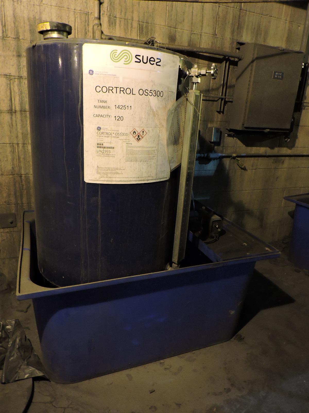 SUEZ Steamate OS5300 Treatment Tank.  Tank # 142511.  Organic Oxigen Scavenger.