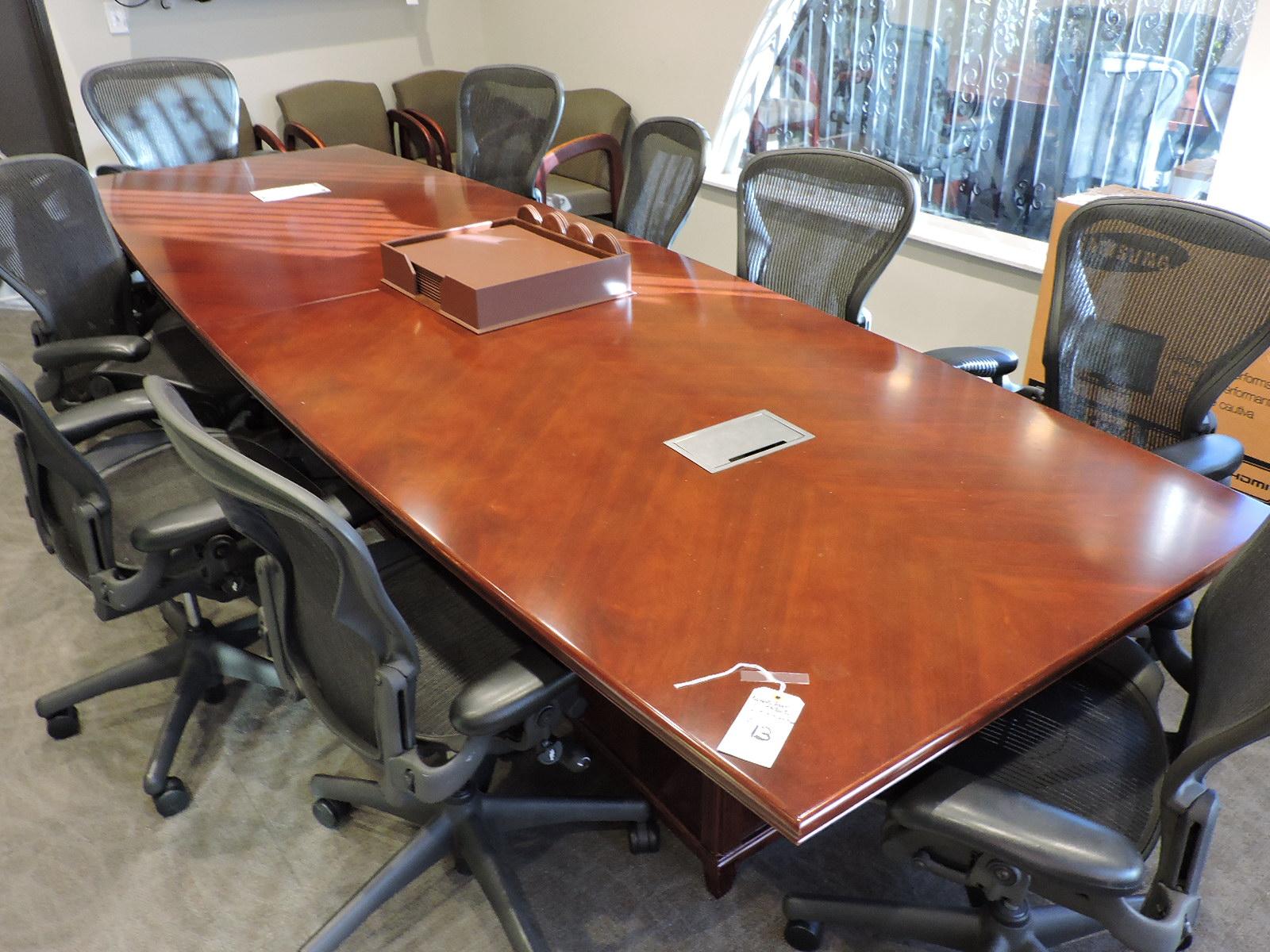 Board Room / Conference Room Table  12' X 4' X 30" Tall -- Good Condition