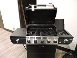 BRINKMANN 5-Burner Stainless Steel BBQ Grill with Cover and Tank