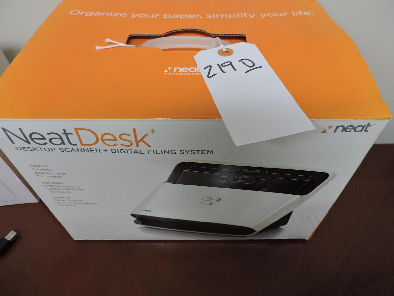 NeatDesk Desk-Top Scanner Filing System - Used but In Box
