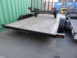 DV Trailers Brand - Tandem-Axle Flatbed Trailer - 16' Long X 7' Wide -- Wood Deck