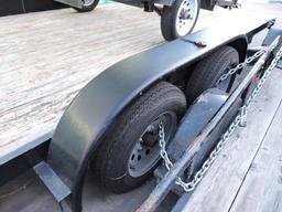 DV Trailers Brand - Tandem-Axle Flatbed Trailer - 16' Long X 7' Wide -- Wood Deck