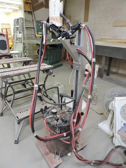 Commercial Adhesive Sprayer Unit by C.A. Technologies / with custom rolling stand