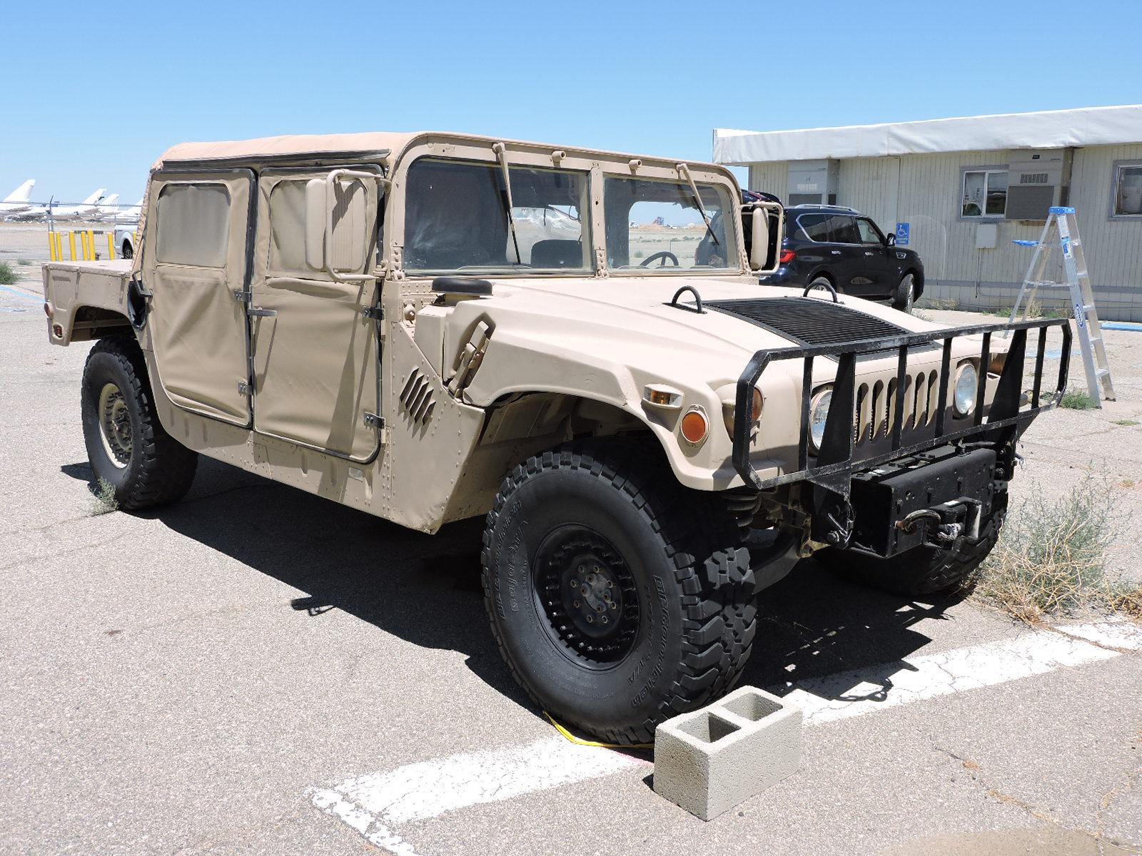 HUMVEE -- AM GENERAL 1.25 Ton, 4X4, W/E, HMMWV M-1038.  Date: March 1987.  54,558 Miles.