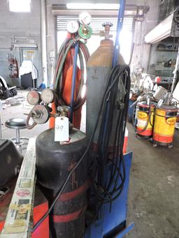 Welding & Cutting Cart - includes: 230 AMP Welder Unit and an Oxygen Acetylene Torch and Accessories