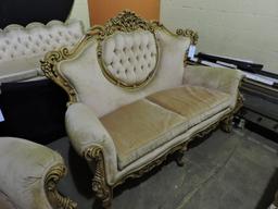 Victorian Style Sofa, Love Seat & Chair Set (3 total pieces)