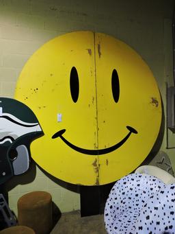 Large Smiley Face Wall Art -- Approx. 114" Tall X 96" Wide