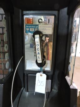 Vintage Pay Phone - REAL / ORIGINAL -- Approx. 67" Tall / Free-Standing