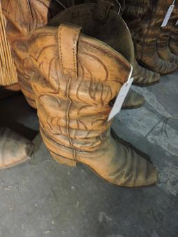 GIANT FAUX COWBOY BOOT PLANTER -- Approx. 23" Tall