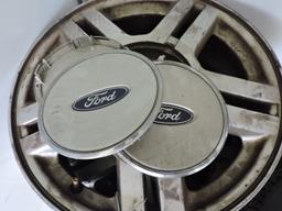 Lot of 4 Ford Rims 17" plus Spare - with Centers