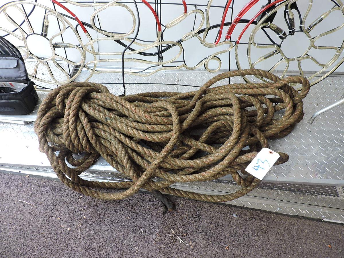 Large Length of Antique Rope - HEMP??