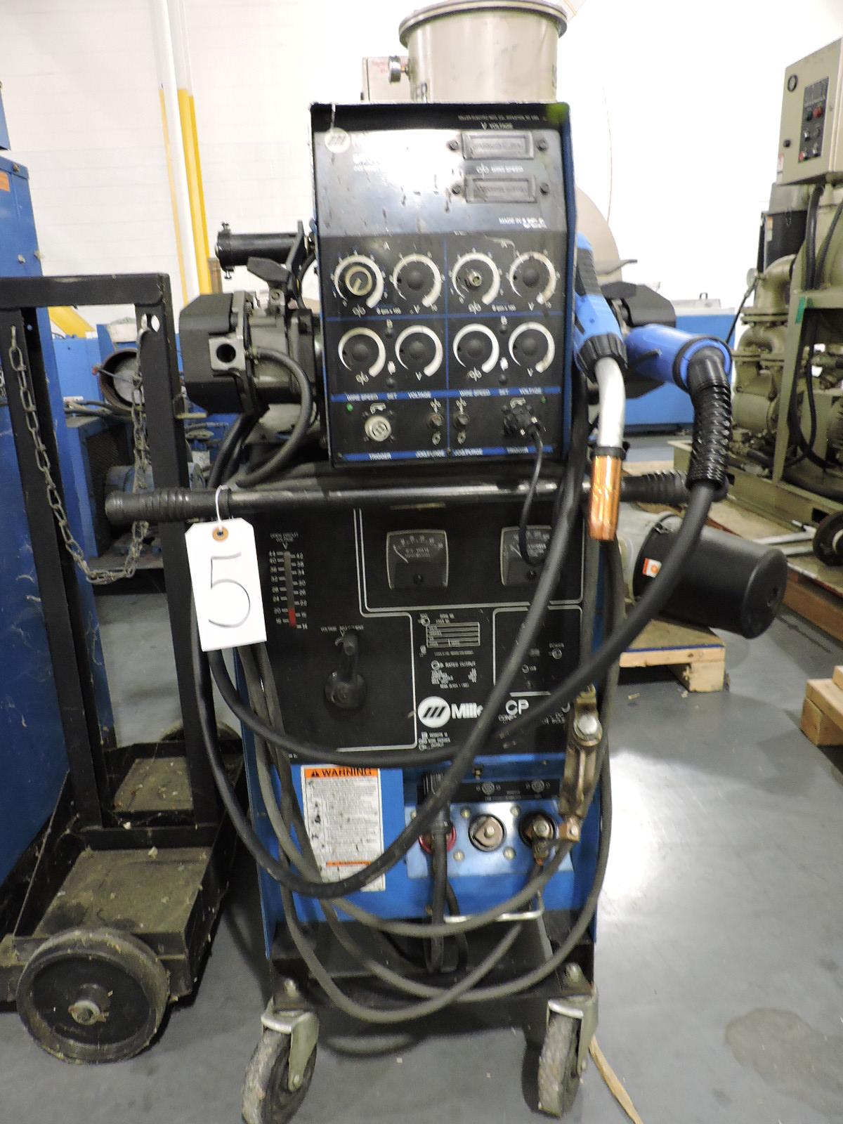 MILLER CP-300 ARC Welding Power Source with 60 Series 24V Wire Feeder