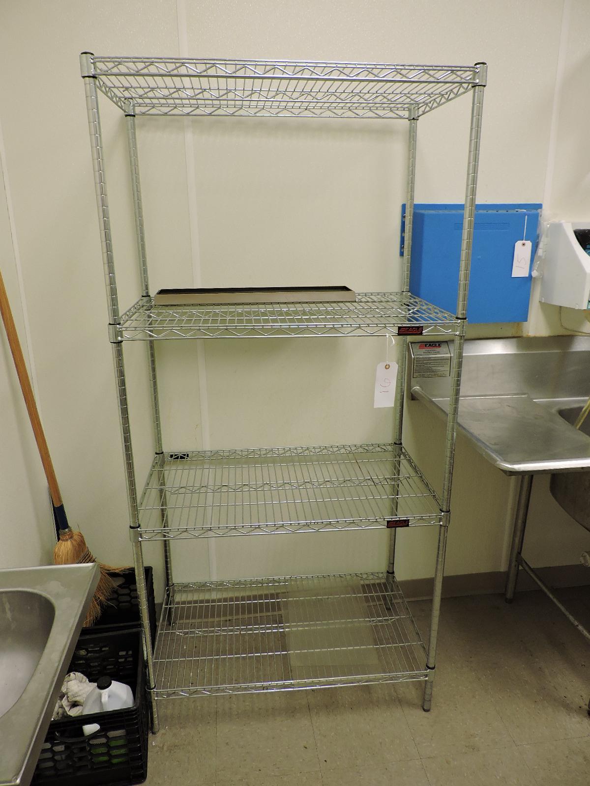 EAGLE Brand 4-Level Wire Rack / 36" Wide X 22" Deep X 75" Tall