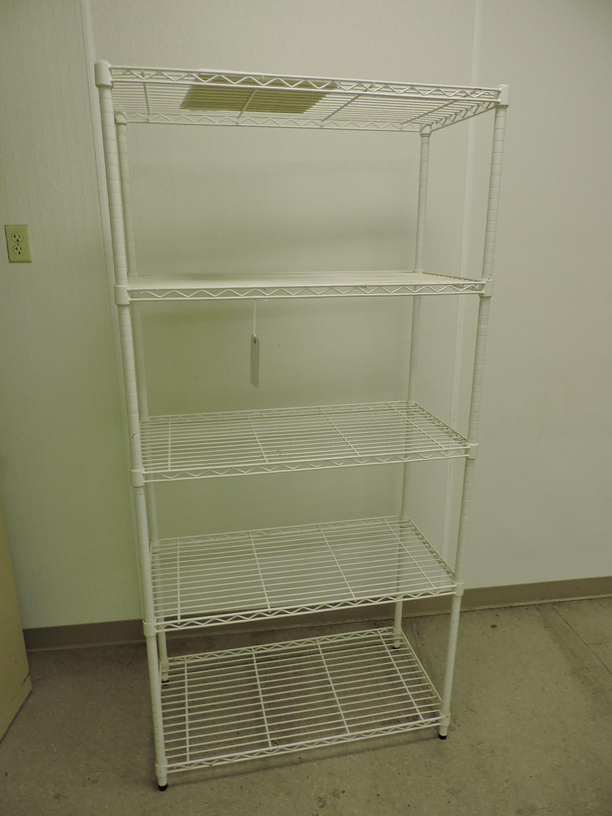 5-Shelf Wire Rack Unit / Apprx 36" Wide X 18" Deep X 74" Tall