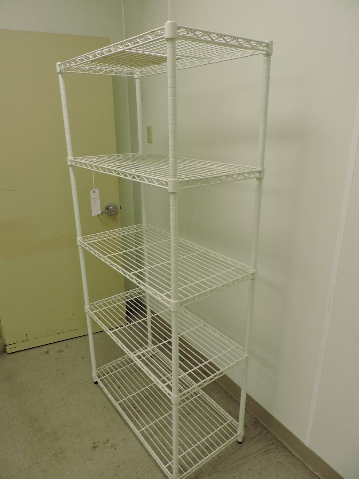 5-Shelf Wire Rack Unit / Apprx 36" Wide X 18" Deep X 74" Tall