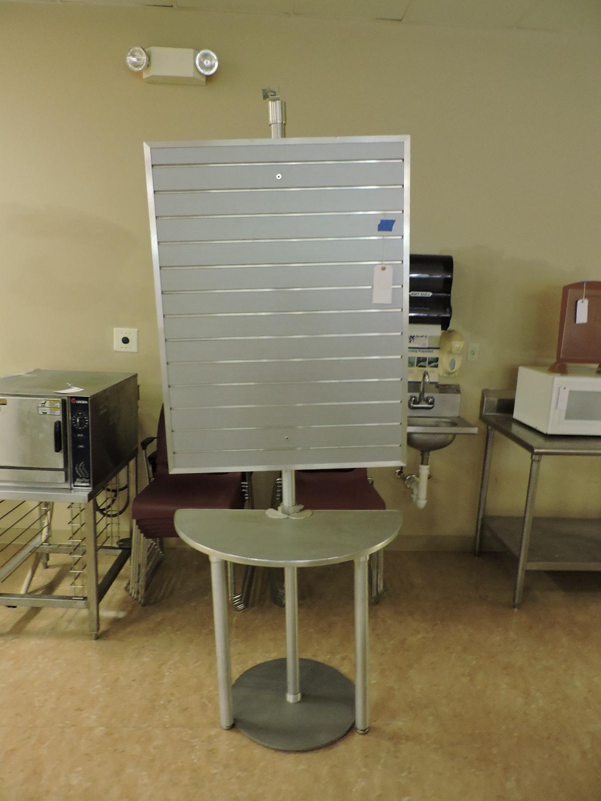 Tall Commercial Announcement Board with Half-Table