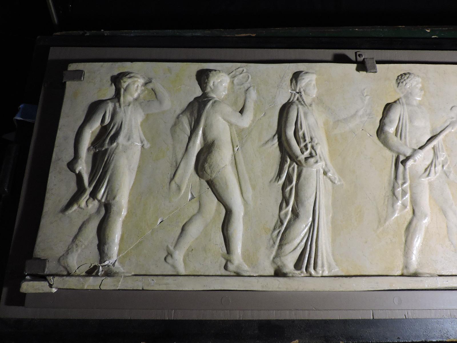 PROCESSION OF THE GODS - Greek Plaster Cast Artwork in Carry Case