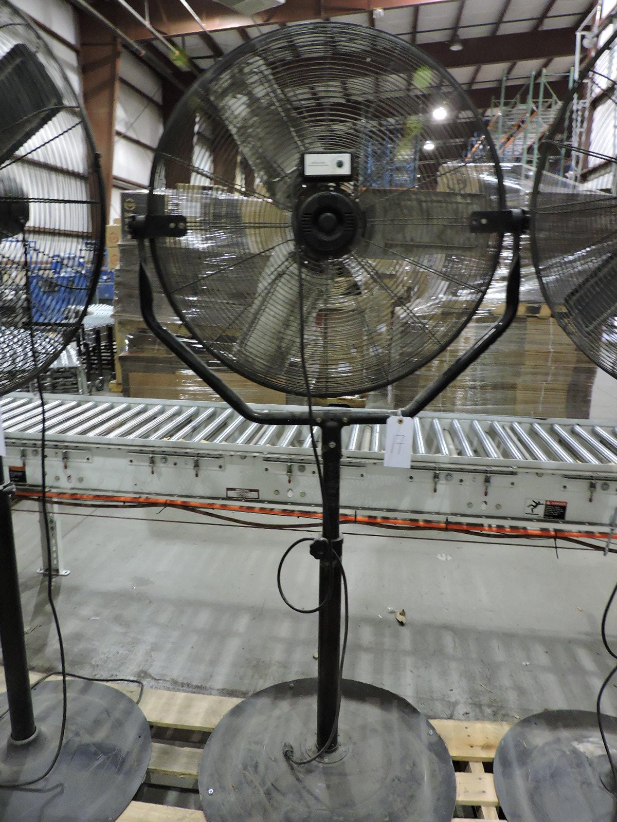 Commercial Grade Adjustable Height WAREHOUSE FAN / Free-Standing / 30" Wide