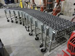 NESTAFLEX 226 Modular Folding Conveyor System on Rollers - by FHM Conveyors