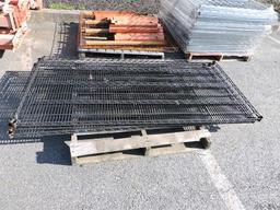 Pallet Racking Pieces: 10' Cross Pieces, Shelf Grid, Connectors and More - See Photos
