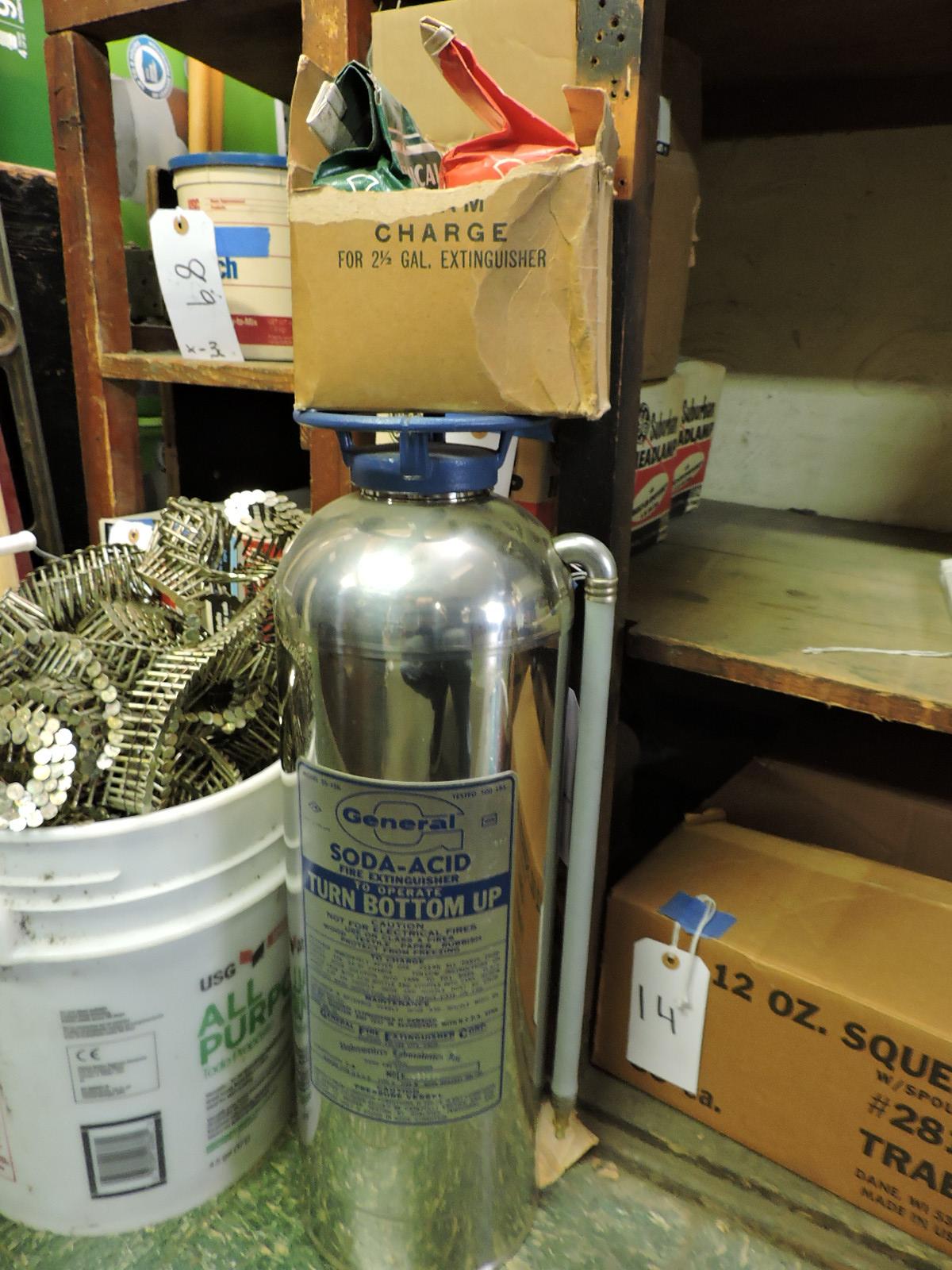 General Brand SODA-ACID 55-15Bb VINTAGE FIRE EXTINGUISHER