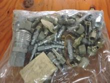MIXED BAG OF VARIOUS STYLE BARBED PUSH-ON AIR FITTINGS and OTHERS