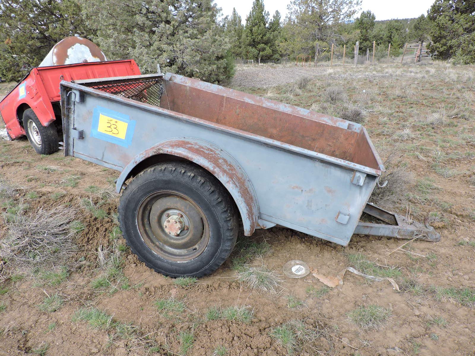 Former Military Single-Axle Off-Road Cargo / Utility Trailer