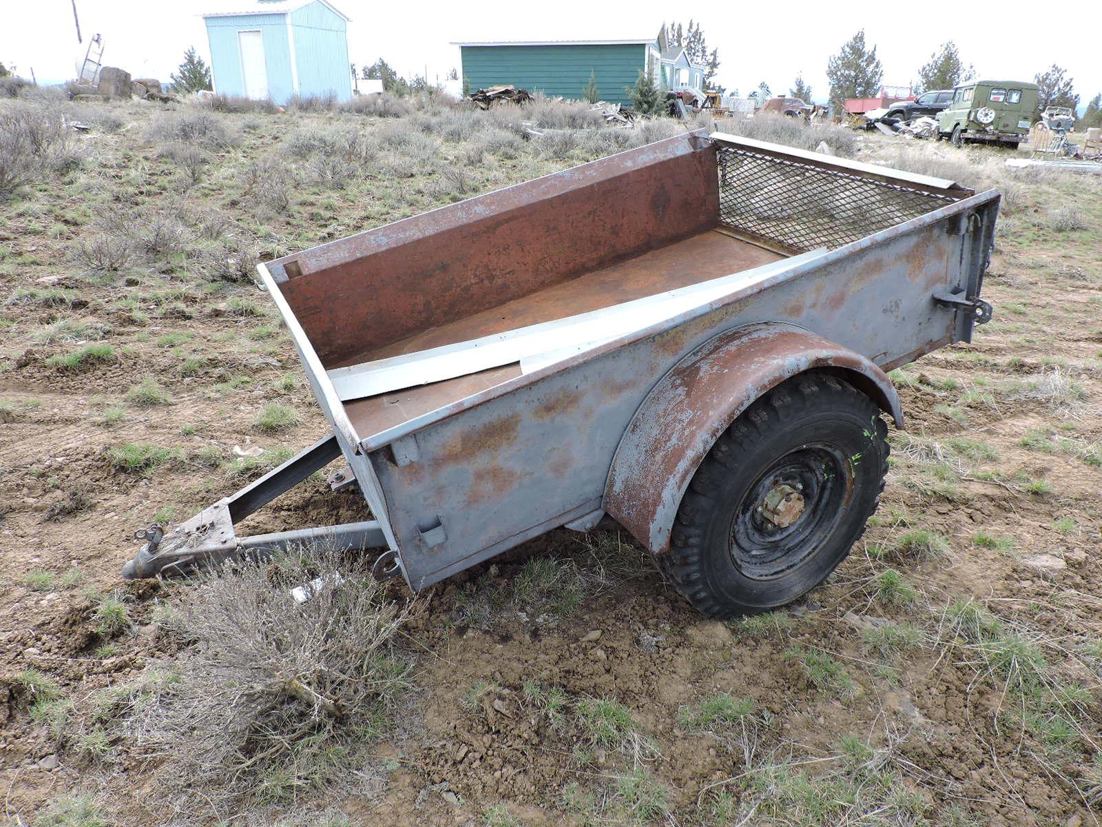 Former Military Single-Axle Off-Road Cargo / Utility Trailer