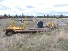 HD Steel Single-Axle Equipment Hauling Trailer