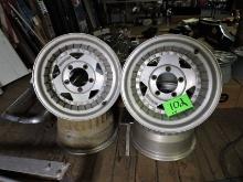 Set of 4 Centerline Racing Wheels / 11" W X 16" Dia. / Aluminum / Used