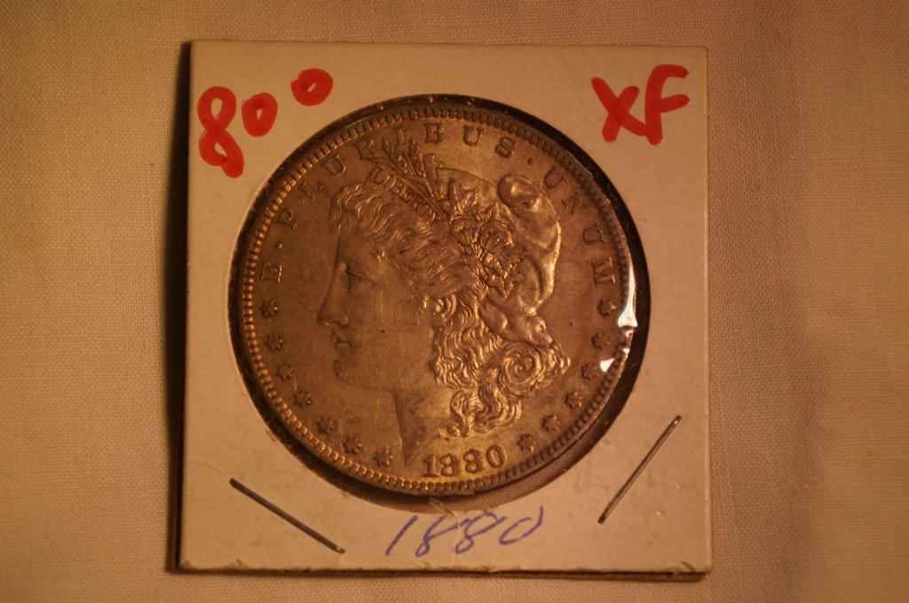 1880 O Morgan Silver Dollar